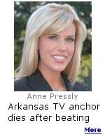 Pressly was discovered before she was to appear on ABC affiliate KATV's ''Daybreak'' program. Her mother went to her home after she didn't answer her regular wake-up call.